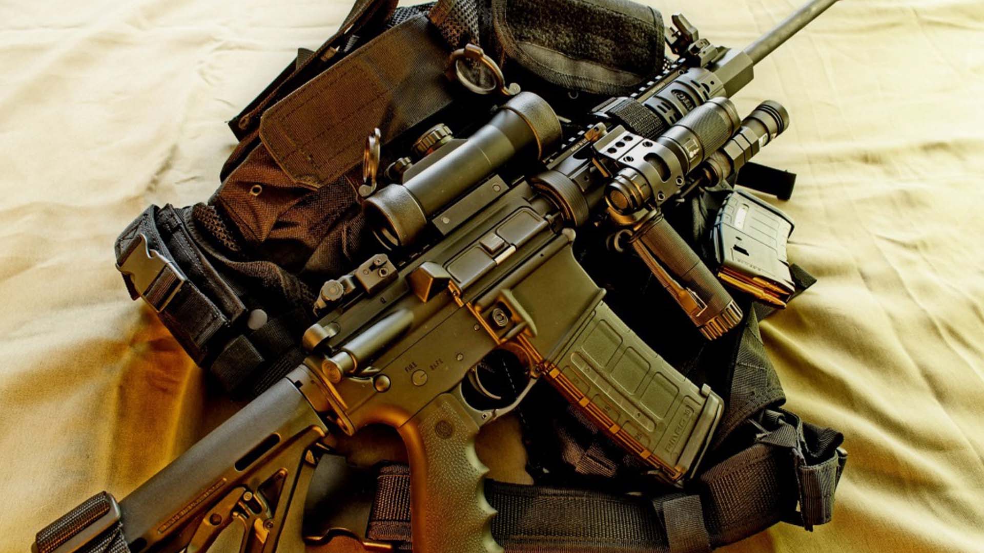 美国M16步枪—军事图片—美图美秀