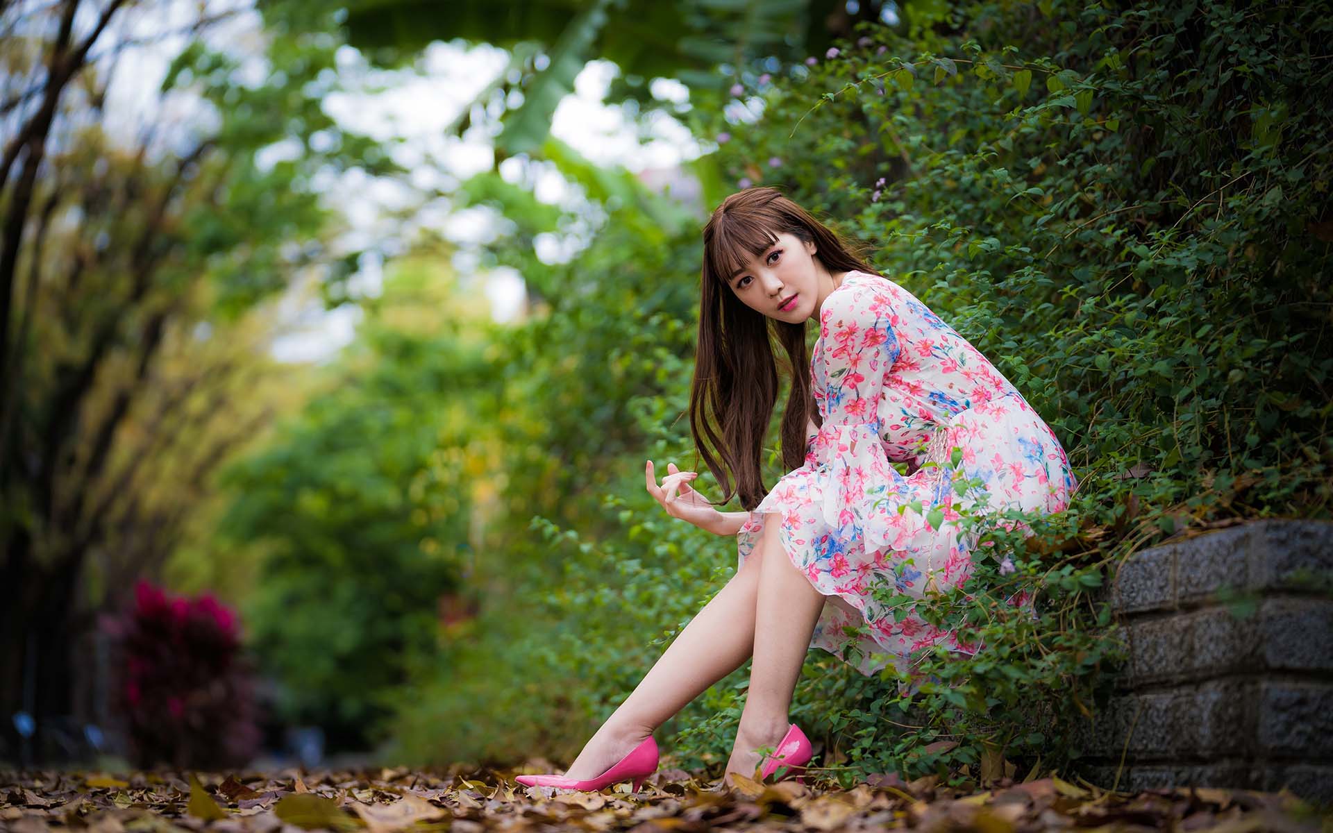 清新治愈养眼美女