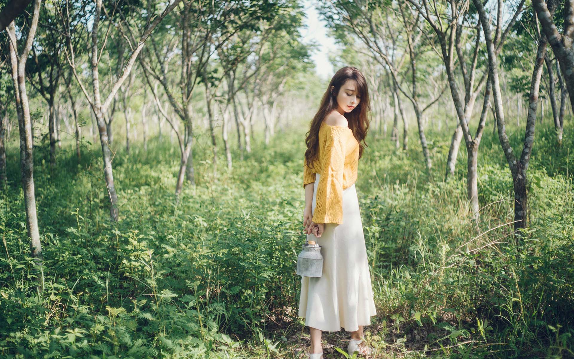 清新治愈养眼美女