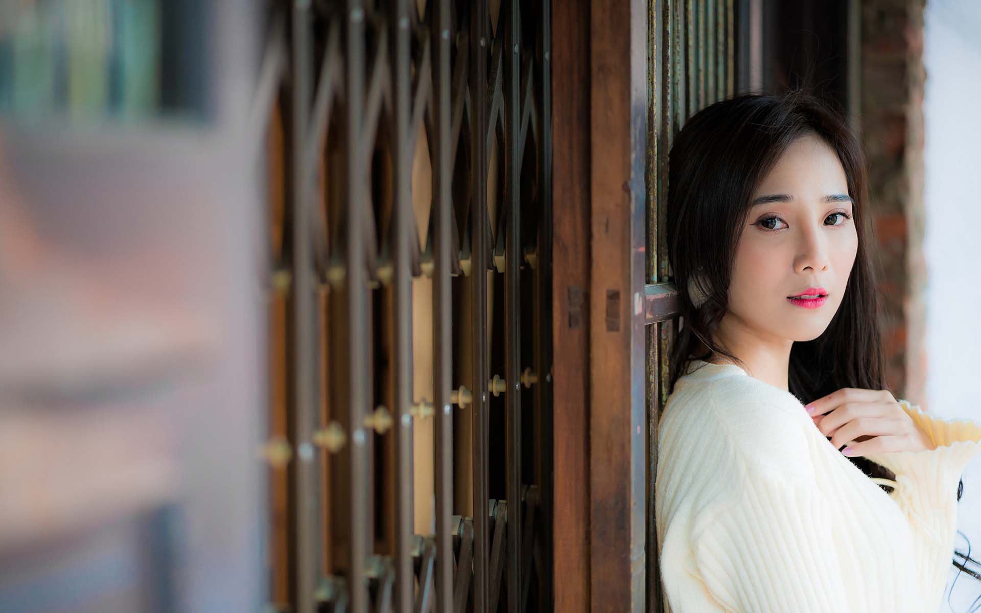 清新治愈养眼美女