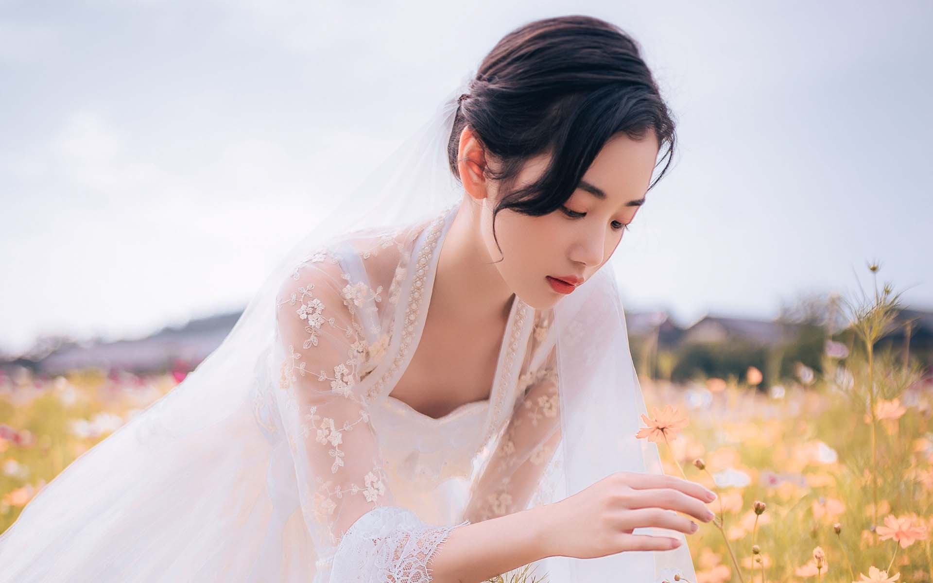 甜美美女新娘