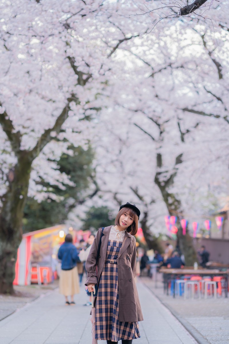 曦子—樱花树下