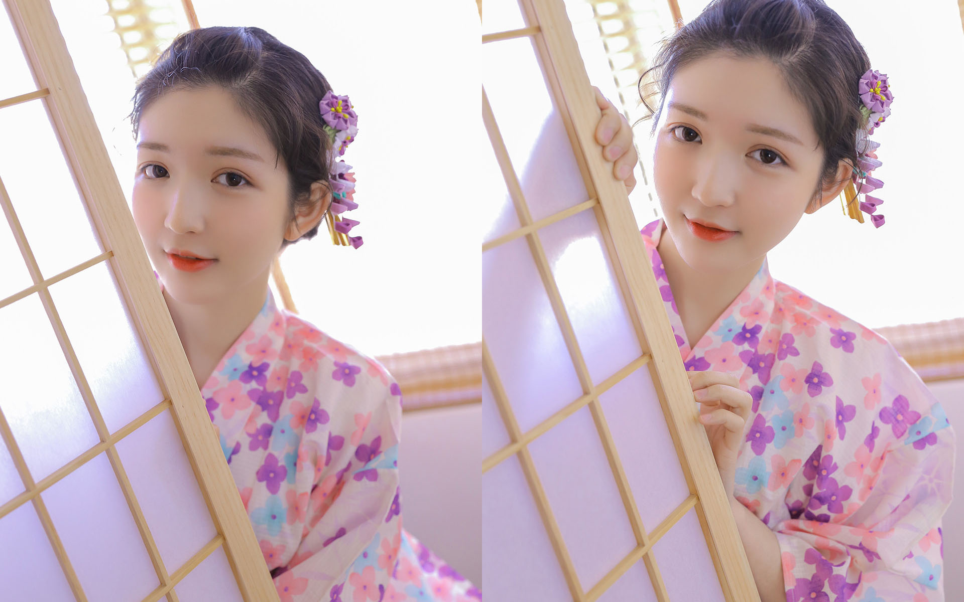 甜美和服美女