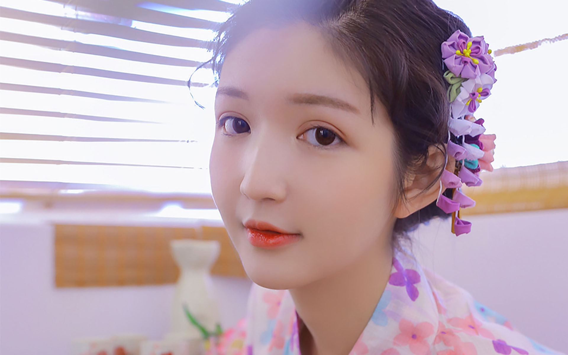 甜美和服美女