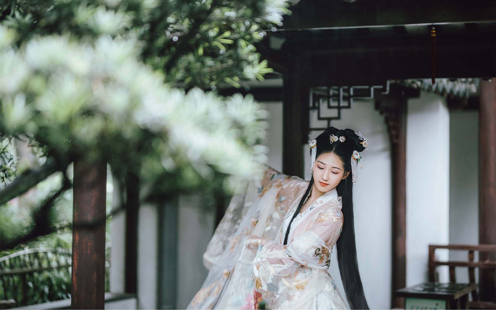 清纯仙气古风美女