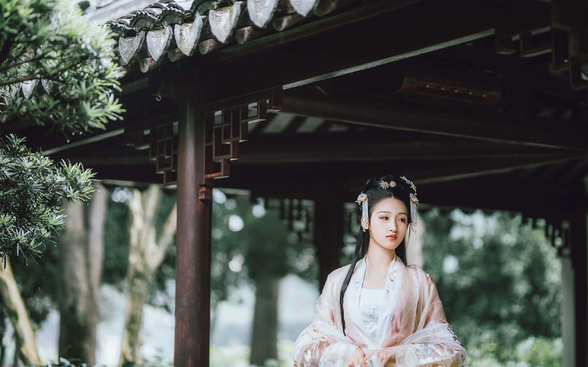 清纯仙气古风美女