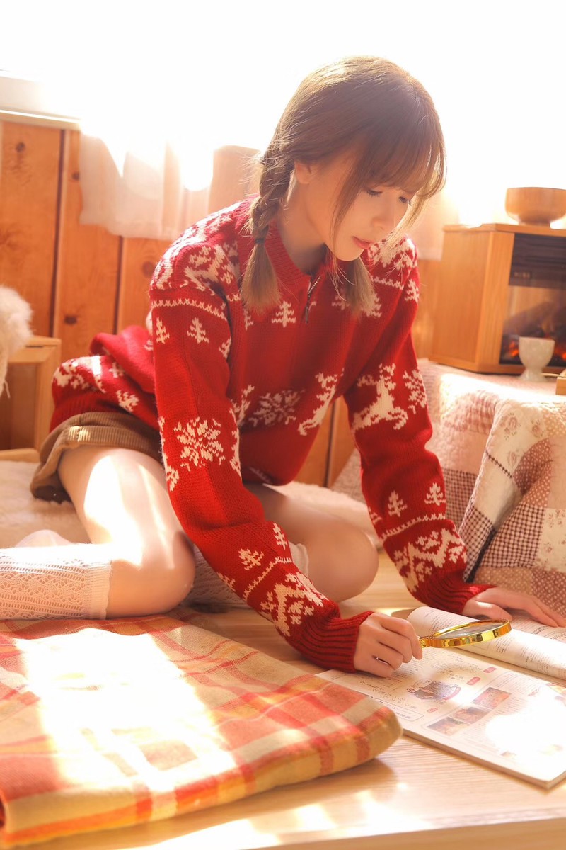 红色衣服的小麋鹿