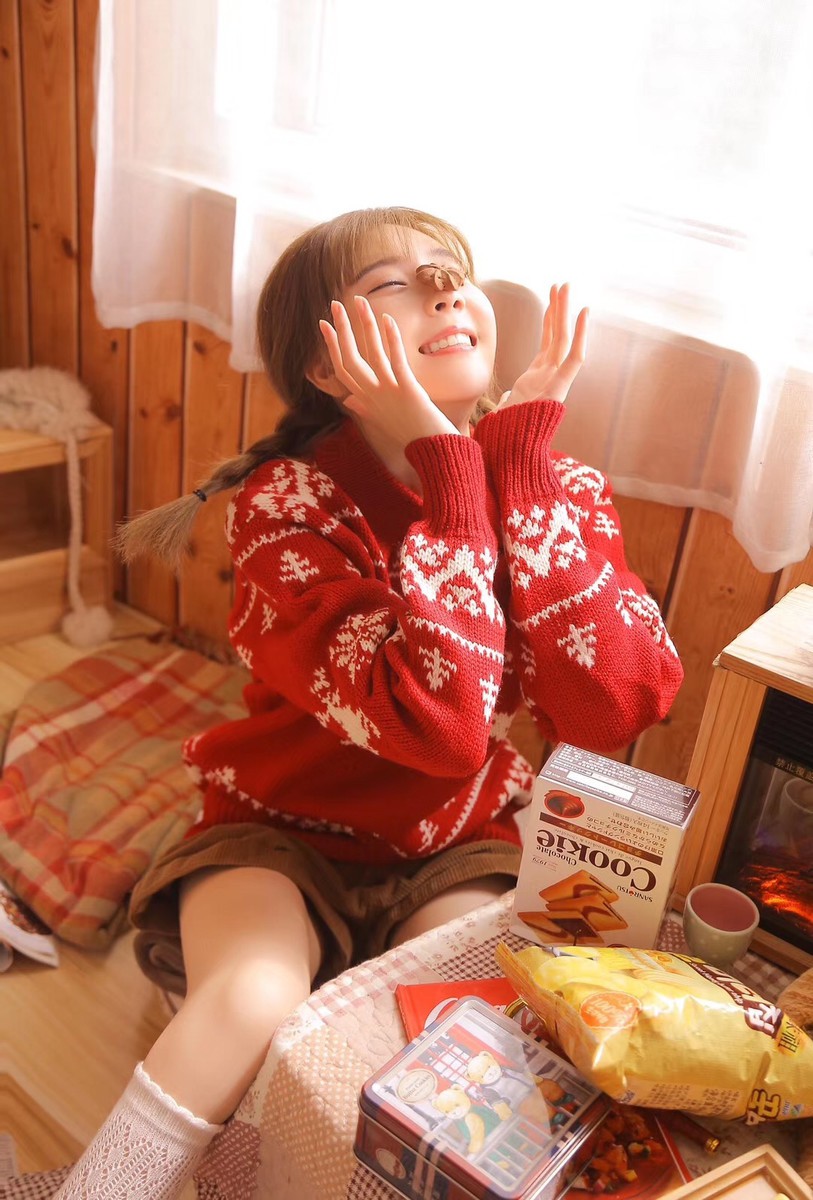 红色衣服的小麋鹿