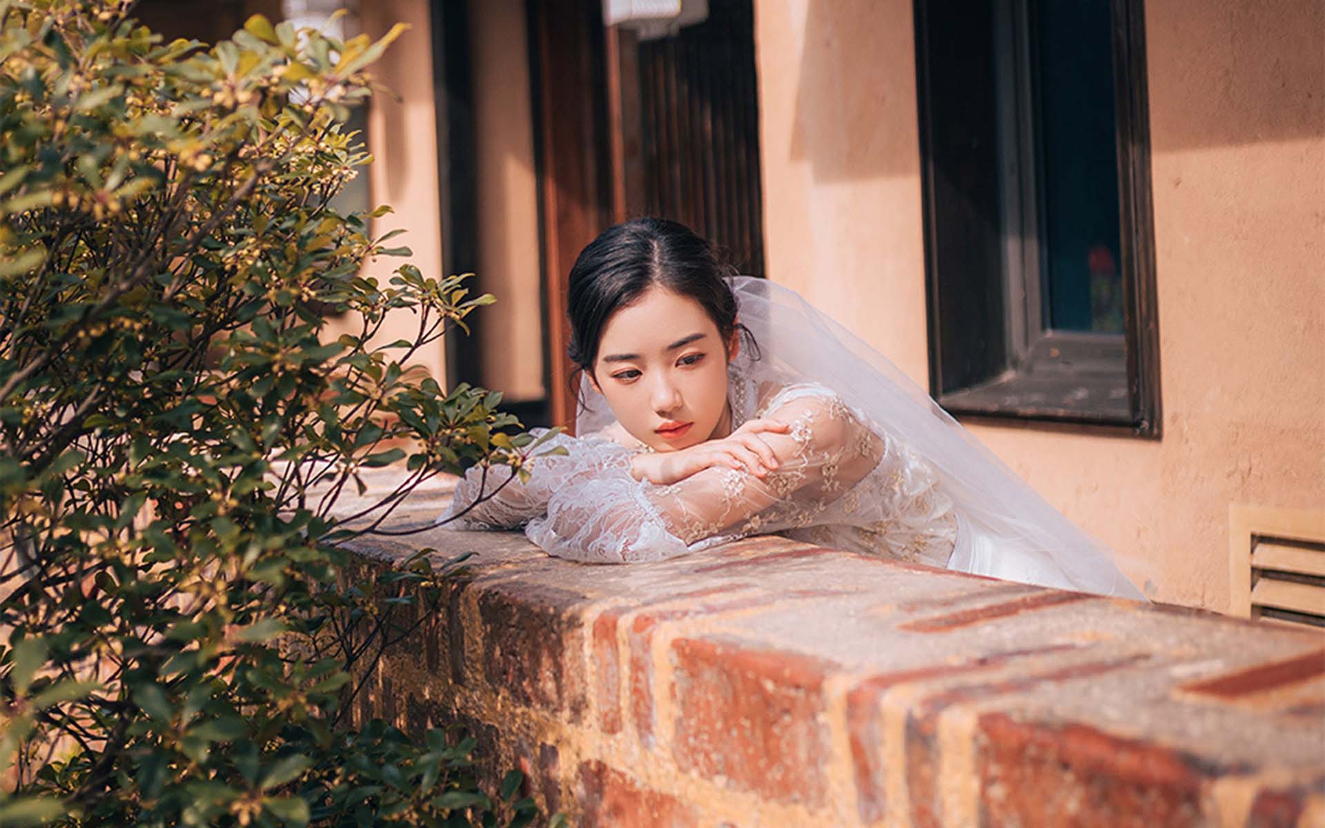 甜美美女新娘